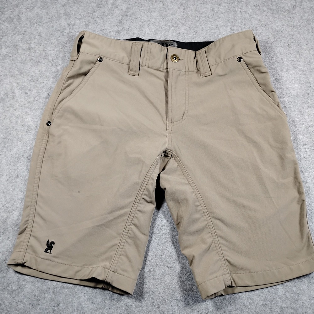 Chrome Industries Mens 28 Khaki Tan Cycling Commuter‎ Tech Shorts